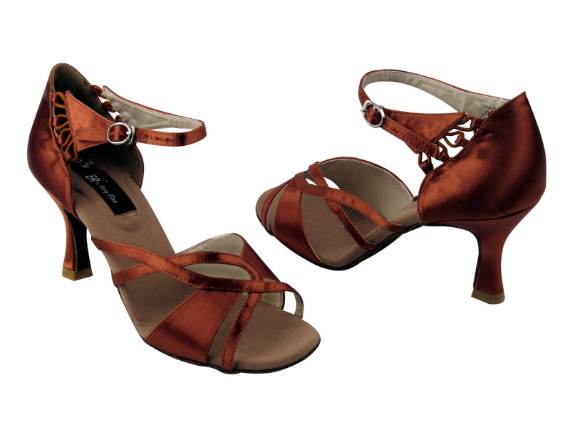 SWDZM Vrouwen&Meisjes Latijnse Dansschoen Satijnen Open Teen Ballroom Salsa Praktijk Dansende Schoenen,1203 Roze 27 EU/16.8CM